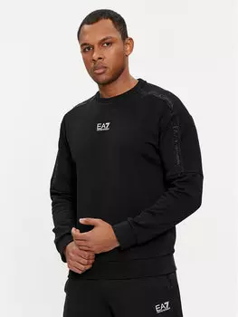 Толстовка обычного кроя Ea7 Emporio Armani, черный