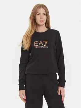 Толстовка обычного кроя Ea7 Emporio Armani, черный