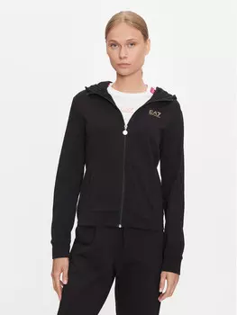 Толстовка обычного кроя Ea7 Emporio Armani, черный