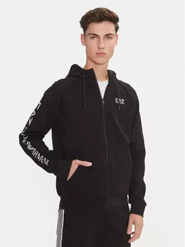 Толстовка обычного кроя Ea7 Emporio Armani, черный