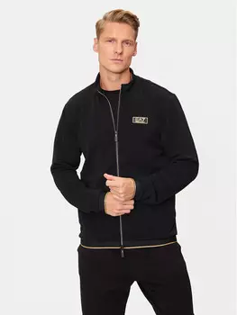 Толстовка обычного кроя Ea7 Emporio Armani, черный