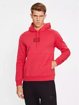 Толстовка обычного кроя Ea7 Emporio Armani, красный