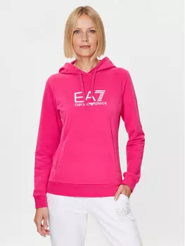 Толстовка обычного кроя Ea7 Emporio Armani, розовый