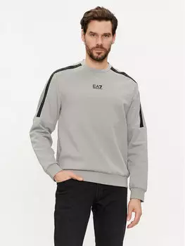 Толстовка обычного кроя Ea7 Emporio Armani, серый