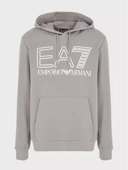 Толстовка обычного кроя Ea7 Emporio Armani, серый