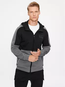 Толстовка обычного кроя Ea7 Emporio Armani, серый