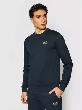 Толстовка обычного кроя Ea7 Emporio Armani, синий