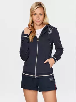 Толстовка обычного кроя Ea7 Emporio Armani, синий