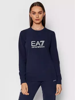 Толстовка обычного кроя Ea7 Emporio Armani, синий