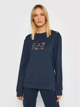 Толстовка обычного кроя Ea7 Emporio Armani, синий