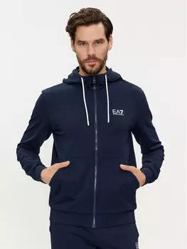 Толстовка обычного кроя Ea7 Emporio Armani, синий