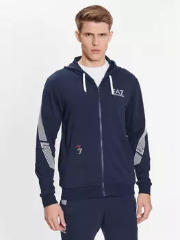 Толстовка обычного кроя Ea7 Emporio Armani, синий