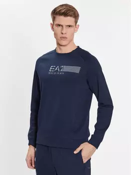 Толстовка обычного кроя Ea7 Emporio Armani, синий