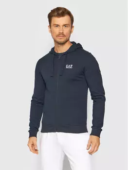 Толстовка обычного кроя Ea7 Emporio Armani, синий