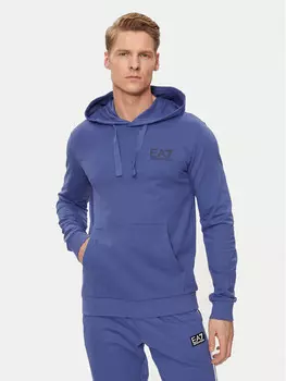 Толстовка обычного кроя Ea7 Emporio Armani, синий