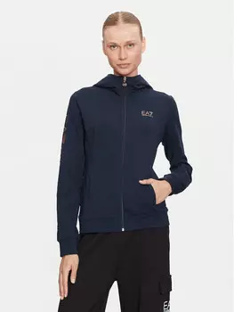 Толстовка обычного кроя Ea7 Emporio Armani, синий