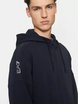 Толстовка обычного кроя Ea7 Emporio Armani, синий