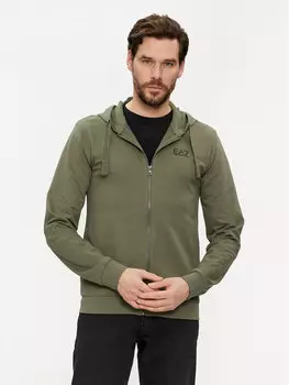 Толстовка обычного кроя Ea7 Emporio Armani, зеленый