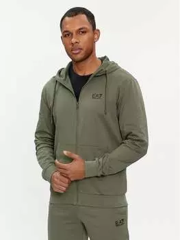 Толстовка обычного кроя Ea7 Emporio Armani, зеленый