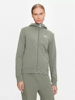 Толстовка обычного кроя Ea7 Emporio Armani, зеленый