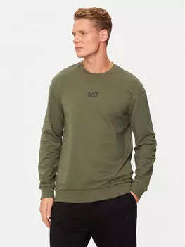 Толстовка обычного кроя Ea7 Emporio Armani, зеленый