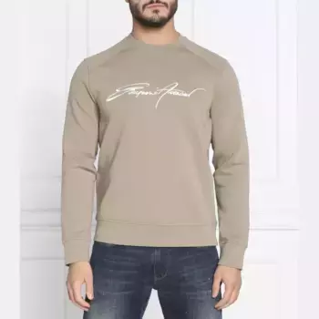 Толстовка обычного кроя Emporio Armani, бежевый