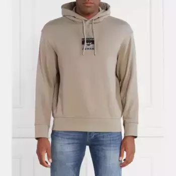 Толстовка обычного кроя Emporio Armani, бежевый