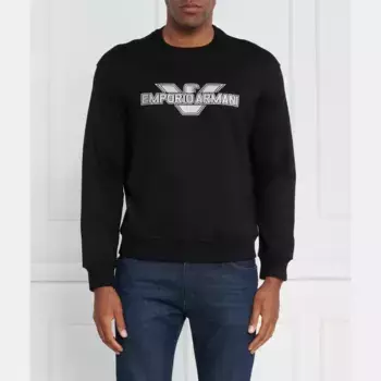 Толстовка обычного кроя Emporio Armani, черный