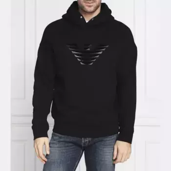 Толстовка обычного кроя Emporio Armani, черный