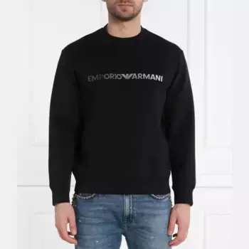 Толстовка обычного кроя Emporio Armani, черный