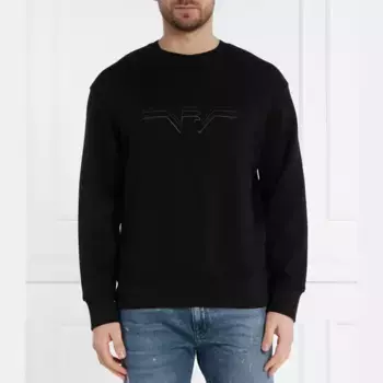 Толстовка обычного кроя Emporio Armani, черный