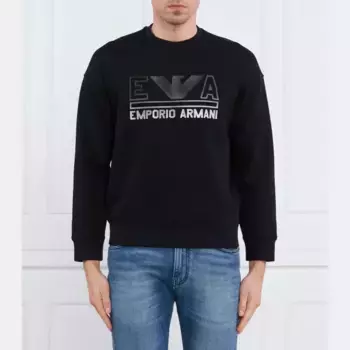 Толстовка обычного кроя Emporio Armani, черный