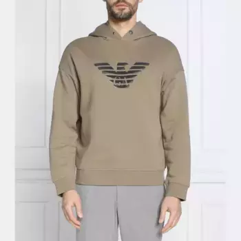 Толстовка обычного кроя Emporio Armani, коричневый