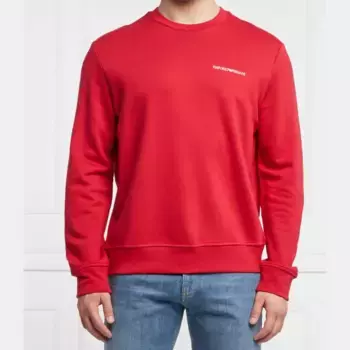 Толстовка обычного кроя Emporio Armani, красный