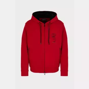 Толстовка обычного кроя Emporio Armani, красный