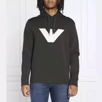 Толстовка обычного кроя Emporio Armani, зеленый