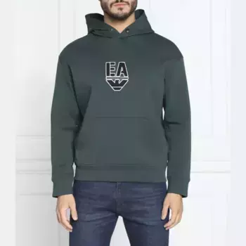 Толстовка обычного кроя Emporio Armani, зеленый