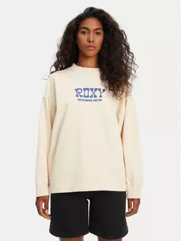 Толстовка обычного кроя ERJFT04941 Roxy, бежевый