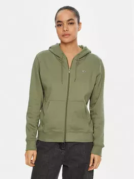 Толстовка обычного кроя Flag DW0DW19729 Tommy Jeans, зеленый