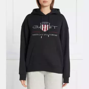 Толстовка обычного кроя Gant, черный