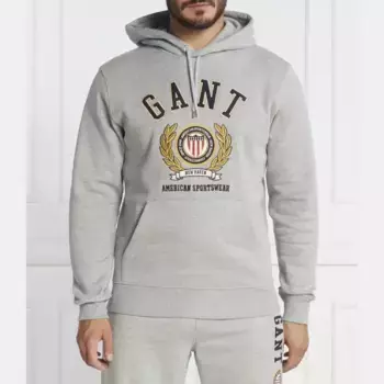 Толстовка обычного кроя Gant, серый