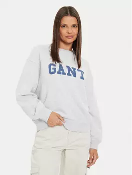 Толстовка обычного кроя Gant, серый