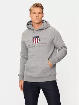 Толстовка обычного кроя Gant, серый