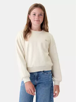 Толстовка обычного кроя Gap, бежевый