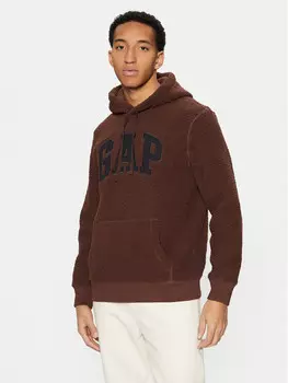 Толстовка обычного кроя Gap, коричневый
