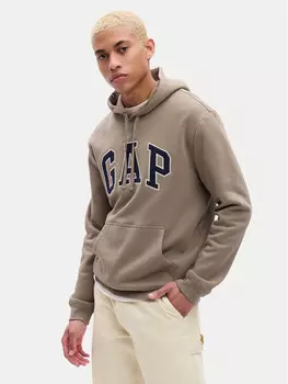 Толстовка обычного кроя Gap, коричневый