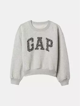 Толстовка обычного кроя Gap, серый