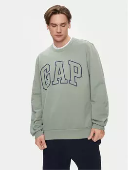 Толстовка обычного кроя Gap, зеленый