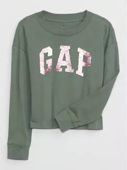 Толстовка обычного кроя Gap, зеленый