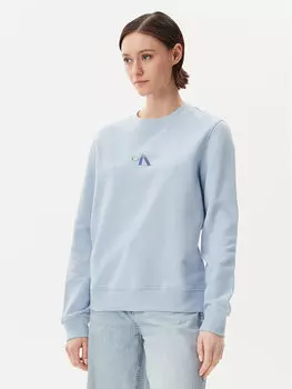 Толстовка обычного кроя Gradient Monologo J20J225360 Calvin Klein Jeans, голубой